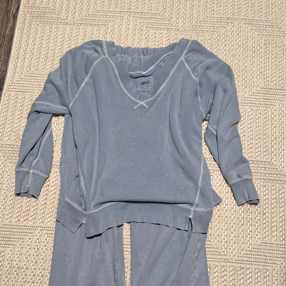 Aerie Blue Lounge Set with Aerie Bag Size Medium